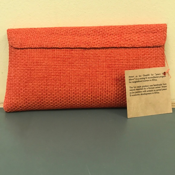 NWT AMANI YA JUU Jute Clutch Handbag - Picture 2 of 7